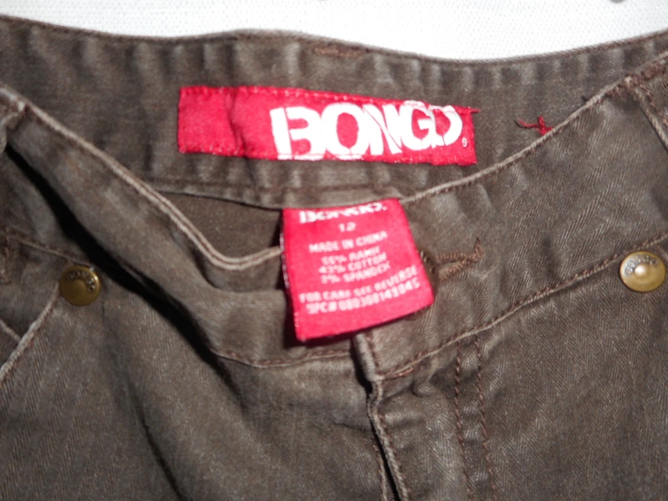 БОНГО брюки коричневый верхний шов каждый день все сезоны хлопок девочек размер 12 EUC - Изображение 4 из 4