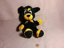 12" Rhode Island Novelty BLACK GOLD DOBERMAN? DOG plush stuffed animal toy