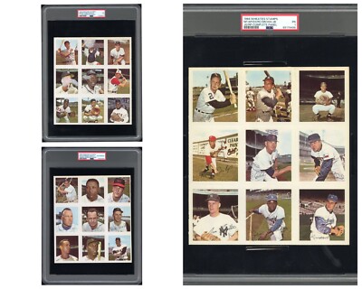 1964 Wheaties Baseball Stamps Complete Panel PSA Lot! Hank Aaron Willie Mccovey