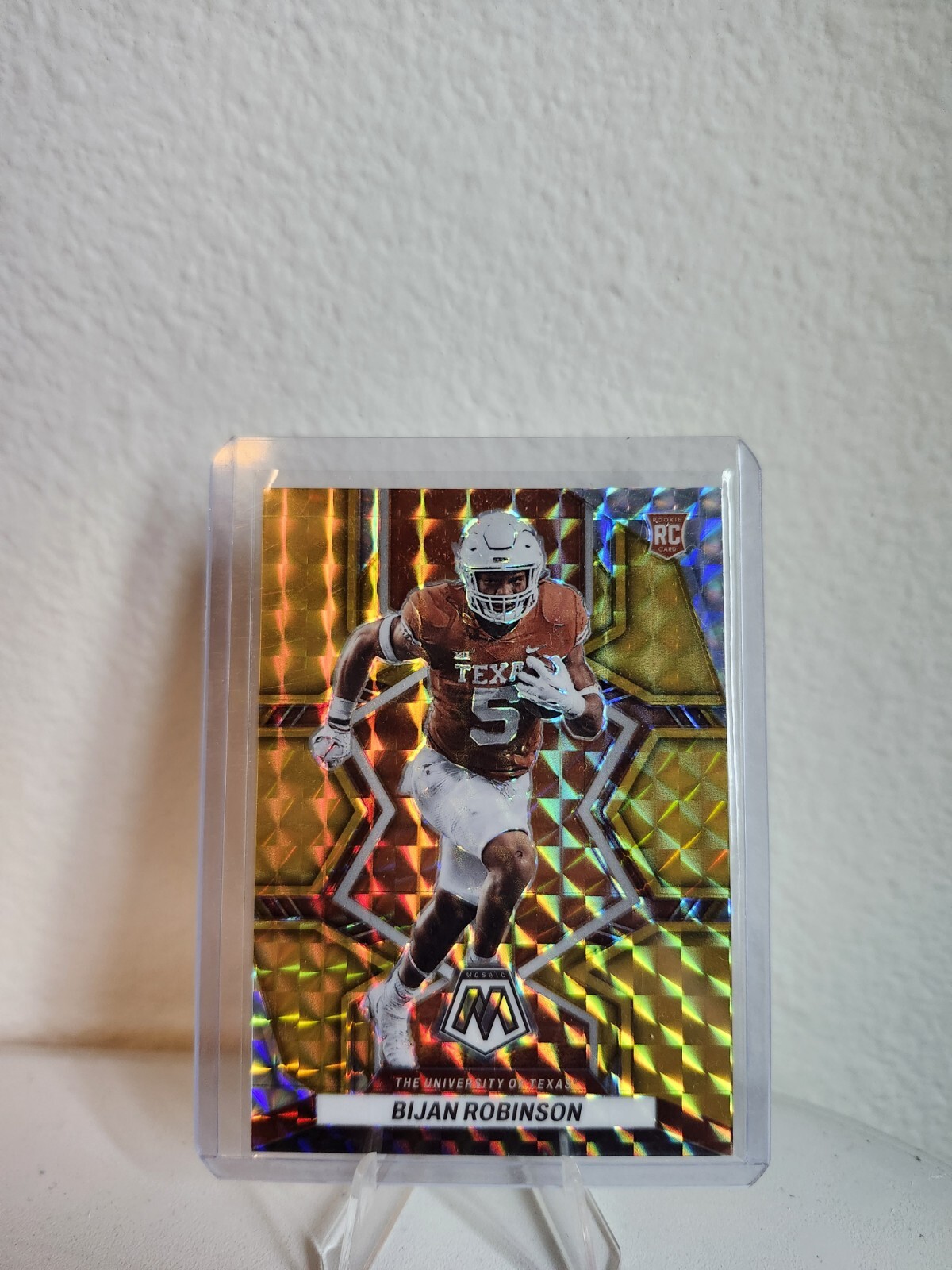 Bijan Robinson 2023 Mosaic Draft Picks #7 Gold /10 Rookie