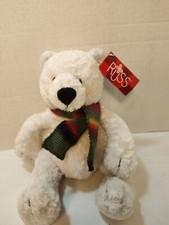 Russ Flurrie white polar bear with scarf