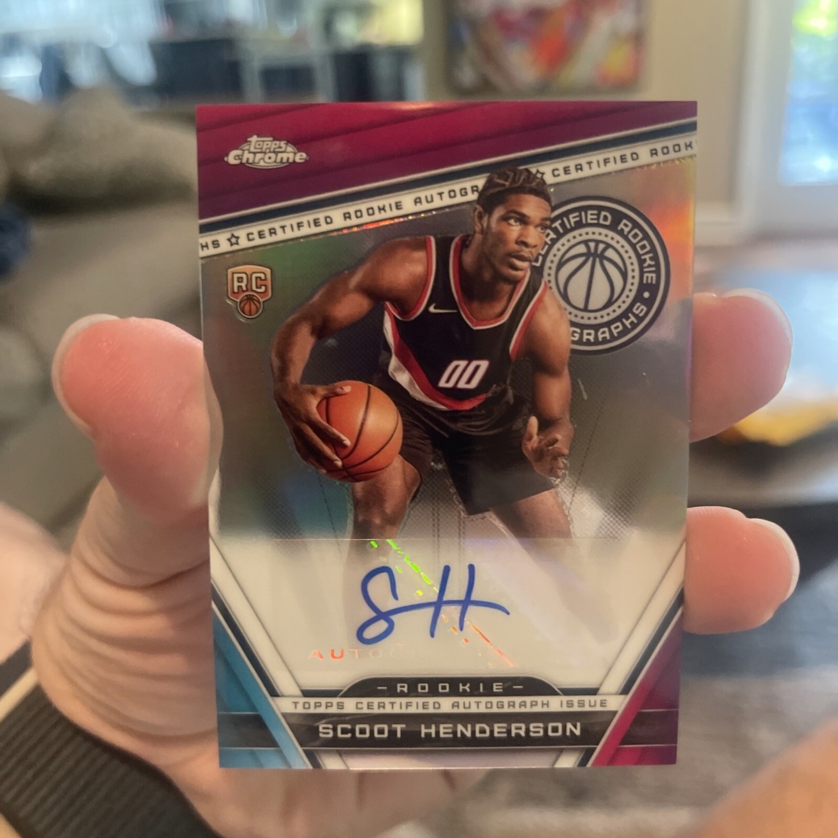 2023-24 Topps Chrome Scoot Henderson RC Rookie Certified Auto | eBay