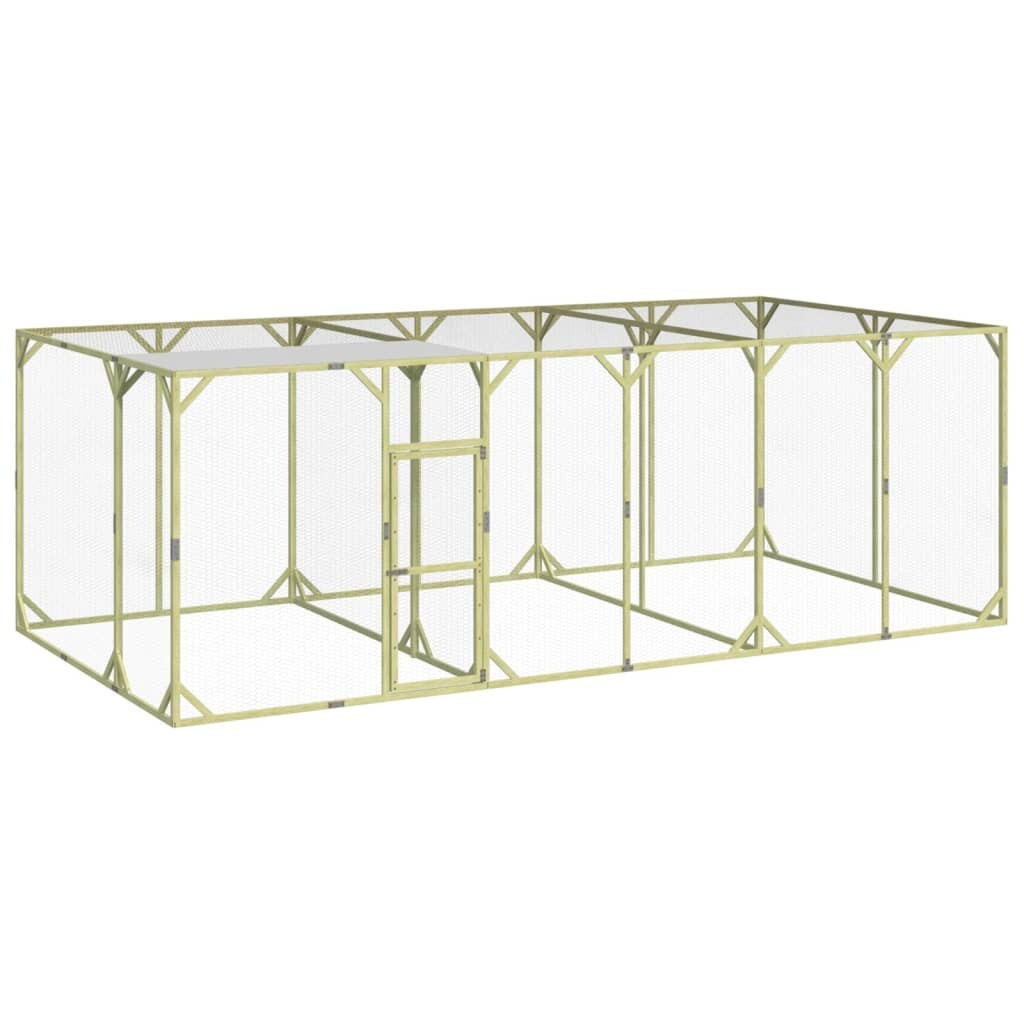 BD - BD Gallinero madera maciza de pino impregnada 600x300x200 cm