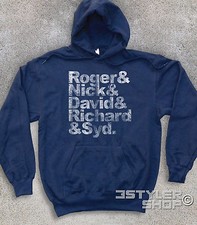 FELPA UNISEX Roger Nick David Richard & Syd vintage wish you were here