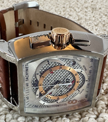 Invicta S1 Rally 5402 Swiss Chronograph brown quilted leather band