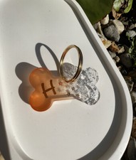 Hundemarke mit Name oder Buchstabe | personalisierbar | Resin