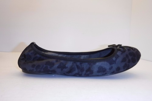 BUTTERFLY TWIST CLEO GREY LEOPARD FOLDING BALLET FLATS SIZE 5 NIB - Picture 7 of 7