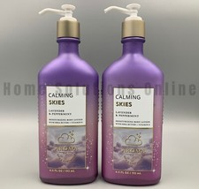Bath  Body Works Calming Skies Lavender Peppermint Shea Lotion S/2 9182B