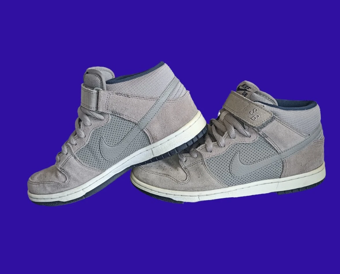 Nike SB Dunk Mid Pro SB Sport Grey 314383-050 Men's Size 8