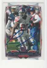 PRINCE AMUKAMARA NEW YORK GIANTS 2014 TOPPS #331 NEBRASKA AUTOGRAPHED CARD