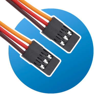 5x Servo Verlängerungskabel, 30 Cm, 3-polig, Stecker Auf Stecker - Kompatibel Mit JR, Futaba, Graupner