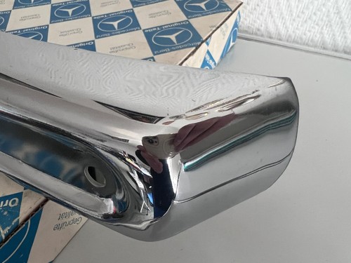 NEU NOS Mercedes W114 Limousine Coupe Stossfaenger Stossstange Front Bumper OEM - Picture 15 of 22