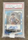 2017 Donruss Optic De'Aaron Fox Autograph Fast Break PSA 10 Auto 10 Rated Rookie