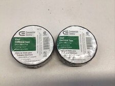 Commercial Electric Electrical Tape Vinyl Black 3/4 x 60 ft 505764 2 Pack
