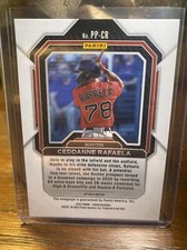 2023 Panini Prizm Potential Penmanship #PP-CR Ceddanne Rafaela Auto Green Ice