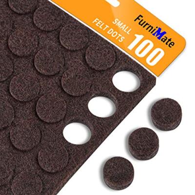 Small Felt Pads Bumpers 3/8 Diameter 100PCS Cabinet Door Pads