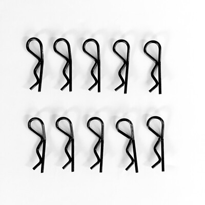 Body Clips Clips 30mm Black for RC Car 1:5 1:6 10pcs partCore