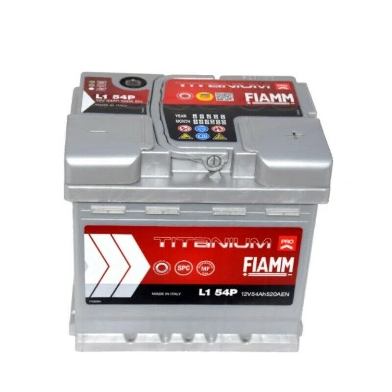 BATTERIA AUTO 54AH FIAMM L1 54P TITANIUM PRO SPUNTO 520A 207x175x190 - Immagine 2 di 4