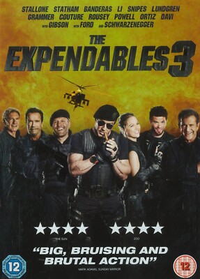 The Expendables 3 (2014) DVD, Sylvester Stallone, Jason Statham, Jet Li