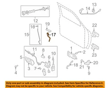 FORD OEM 99-11 Ranger Front Door Lock Hardware-Handle Rod XL5Z1022153AA