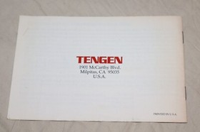 Nintendo NES Tengen Pac-Man Instruction Manual ONLY