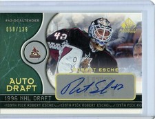 2005-06 SP Game Used Auto Draft #AD-RE Robert Esche 58/139