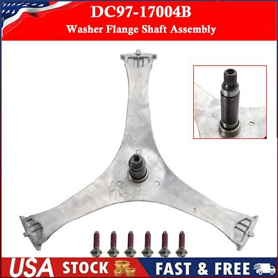 #ad #ad Assembly Flange Shaft for Samsung Washer Spider Arm DC97 17004B 6 Screws $89.53