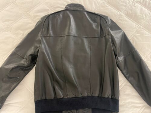 Saddlery Band of the Hand Movie Men's Black Leather Bomber Jacket 40 - Picture 6 of 8