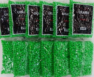 UKARMS BEST QUALITY AIRSOFT GUN BULLETS 0.12 Gram 6 mm BB's PELLETS AMMO 1000-20000 BBs