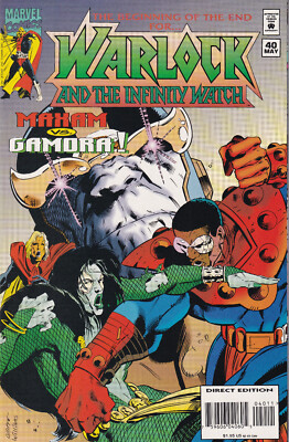 WARLOCK AND THE INFINITY WATCH Vol. 1 #40 May 1995 MARVEL Comics - Thanos