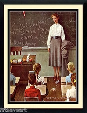 Norman Rockwell Art Poster Print Teacher