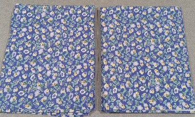 Laura Ashley ''Polyanthus Priory'' Curtain Panels Cotton/Polyester (2) 39.5 X 54''