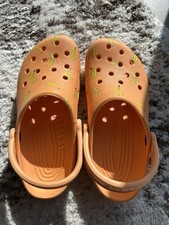 Crocs CLASSIC Clog Bananas Womens sz 8 Mens Sz 6 OrangeYellow Limited Edition