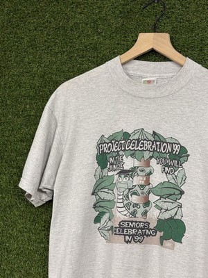 Vintage 1999 Snake Python Anaconda Senior Reptile Tee Grey