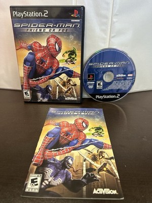 Spider-Man: Friend or Foe (Sony PlayStation 2, 2007) CIB ~Tested  Clean Disc 
