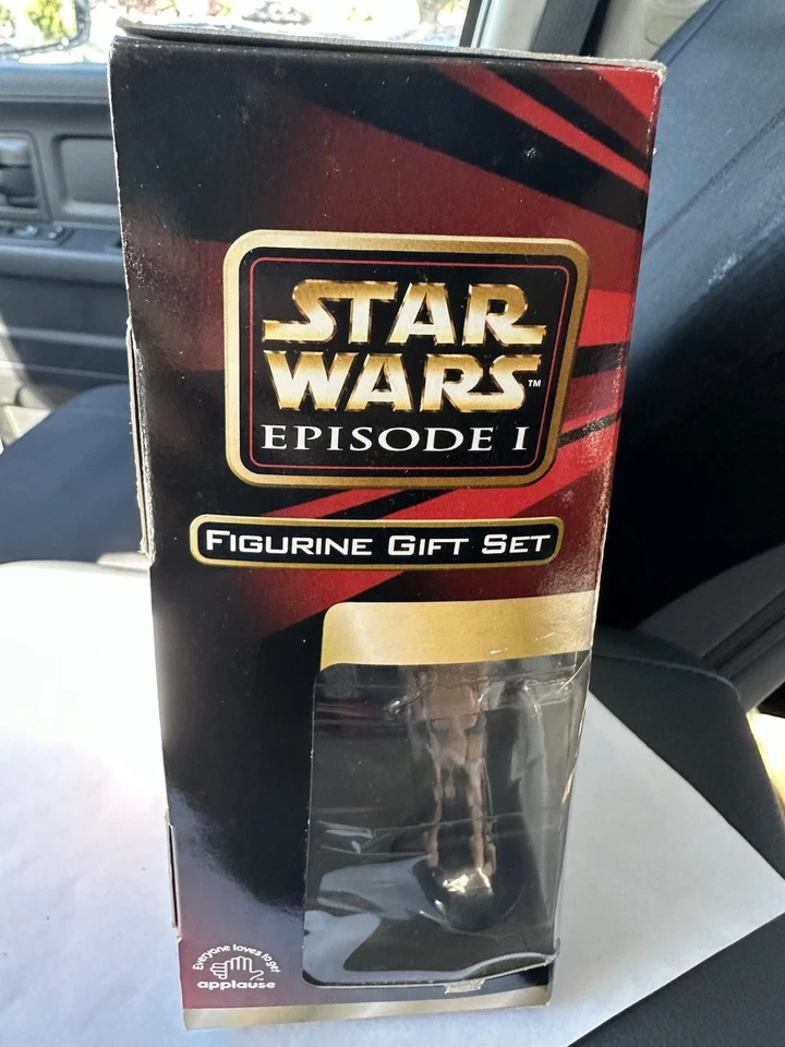 Star Wars Episodio 1 Figura Set Regalo Obi Wan Qui-Gon Darth Maul Aplausos Usado Foto 3 de 4