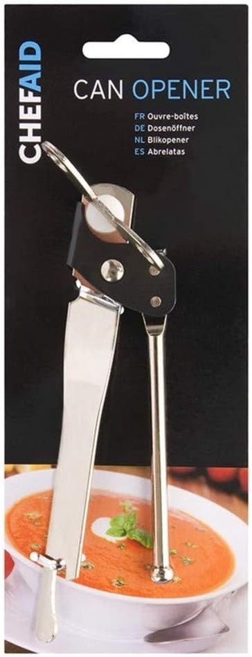 Chef Aid Traditional Design Can Opener with Butterfly Twist, Everyday Basic wit
