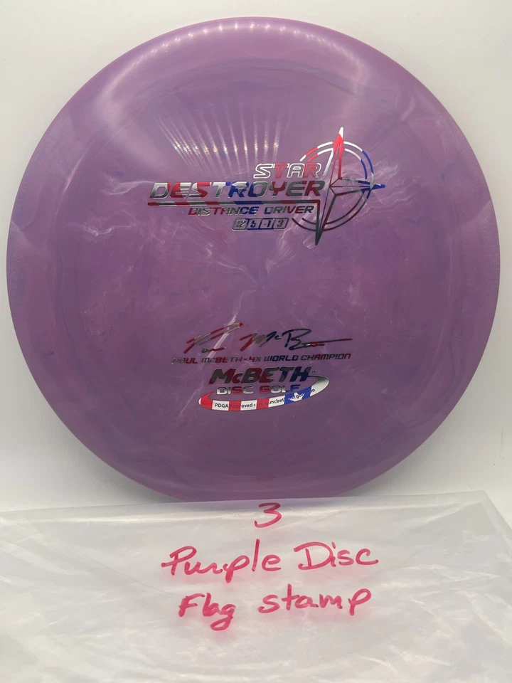 Innova 4x April fools Paul McBeth disc golf 2018 star Destroyer pick your bomber - Image 3 of 4