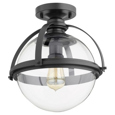 Quorum 13'' 1 Light Meridian Ceiling Mount, Noir - 38-13-69