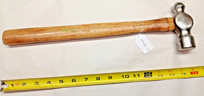 Ball Peen Hammer, Plumb 1 lb.13 oz. weight (including handle) Ball Peen Hammer