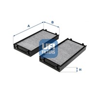 UFI Innenraumfilter 54.243.00 Aktivkohlefilter FüR X6 X5 BMW F15 F85 E70 E71 E72