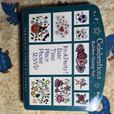 Personal Stamp Exchange CELEBRATIONS Celebrations Rubber Mounted Stamp Set