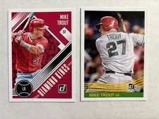 2018 Donruss Mike Trout Lot Of 2 Cards