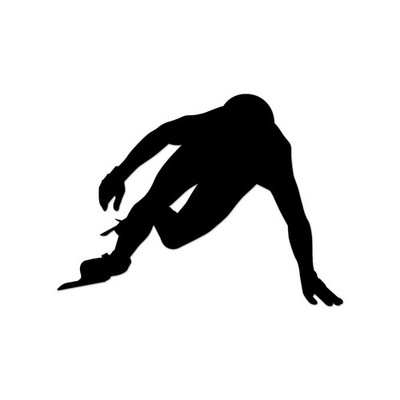 Speed Skater Sticker Decal Die Cut
