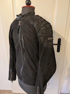 Tigha Herren Lederjacke, Größe M