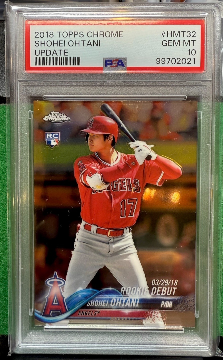 2018 Topps Chrome Update Shohei Ohtani HMT32 PSA 10🔥🔥🔥🔥