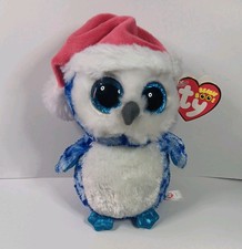 NEW Ty Beanie Boos 6” ICICLES the Holiday Owl Stuffed Animal Plush