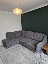 DFS French Connection Zinc Corner Sofa Right Hand