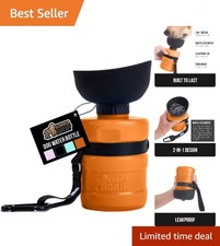 Dog Water Bottle, Portable Water Bowl Dispenser for Dogs, 16 oz Leak Proof Pe...