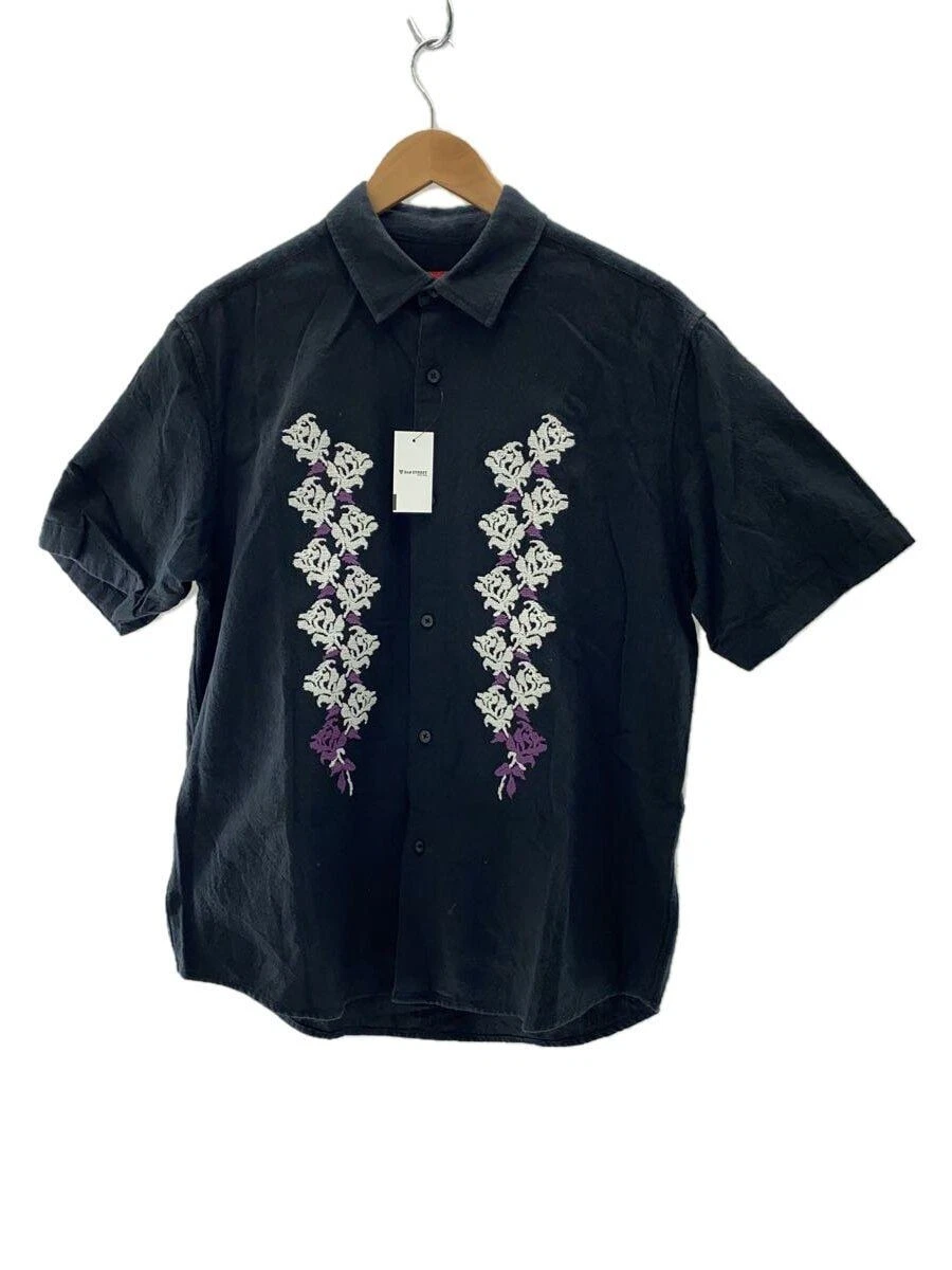 Chemise Supreme manches courtes petit coton noir occasion